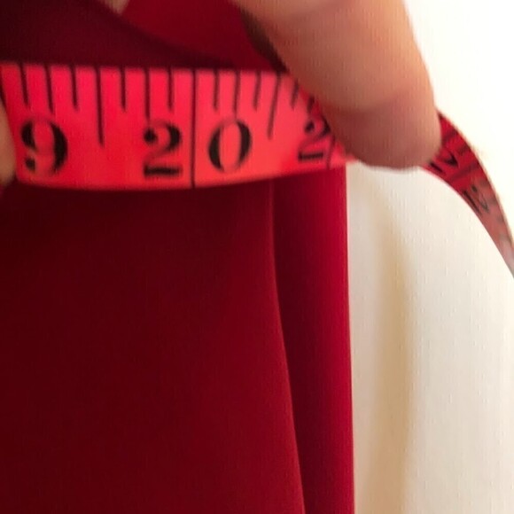 Susan Graver Women's Red Pleated Front Top Layered Lined Round Neckline Small - Picture 7 of 9